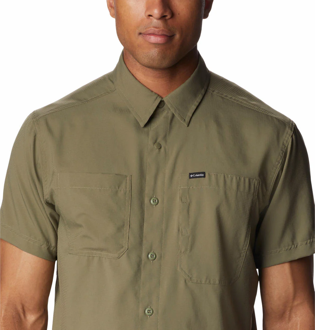 Columbia Men Green Silver Ridge Utility Lite Short Sleeve (Sun Protection) - Image 4
