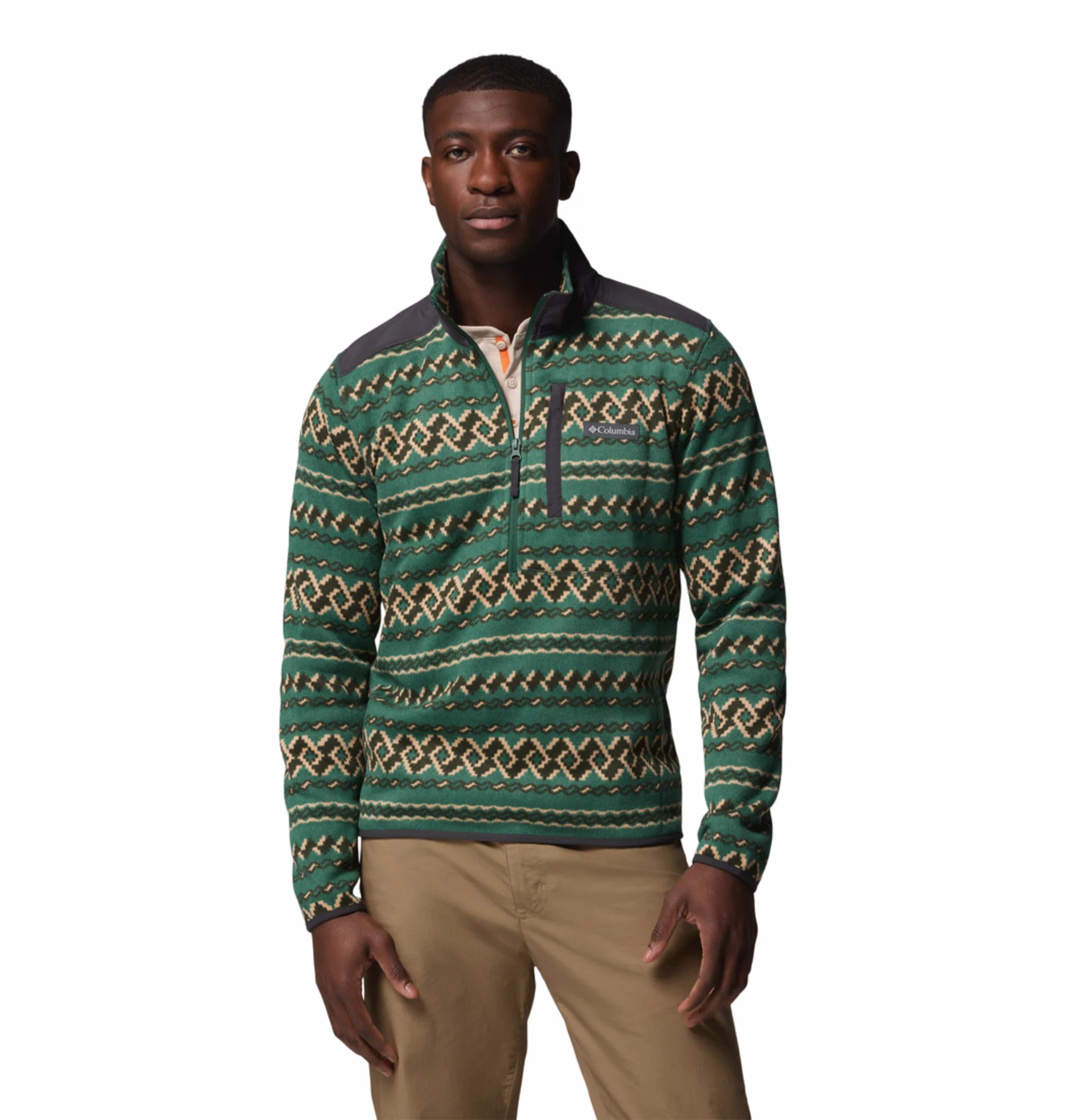Columbia Men Green Sweater Weather Pullover