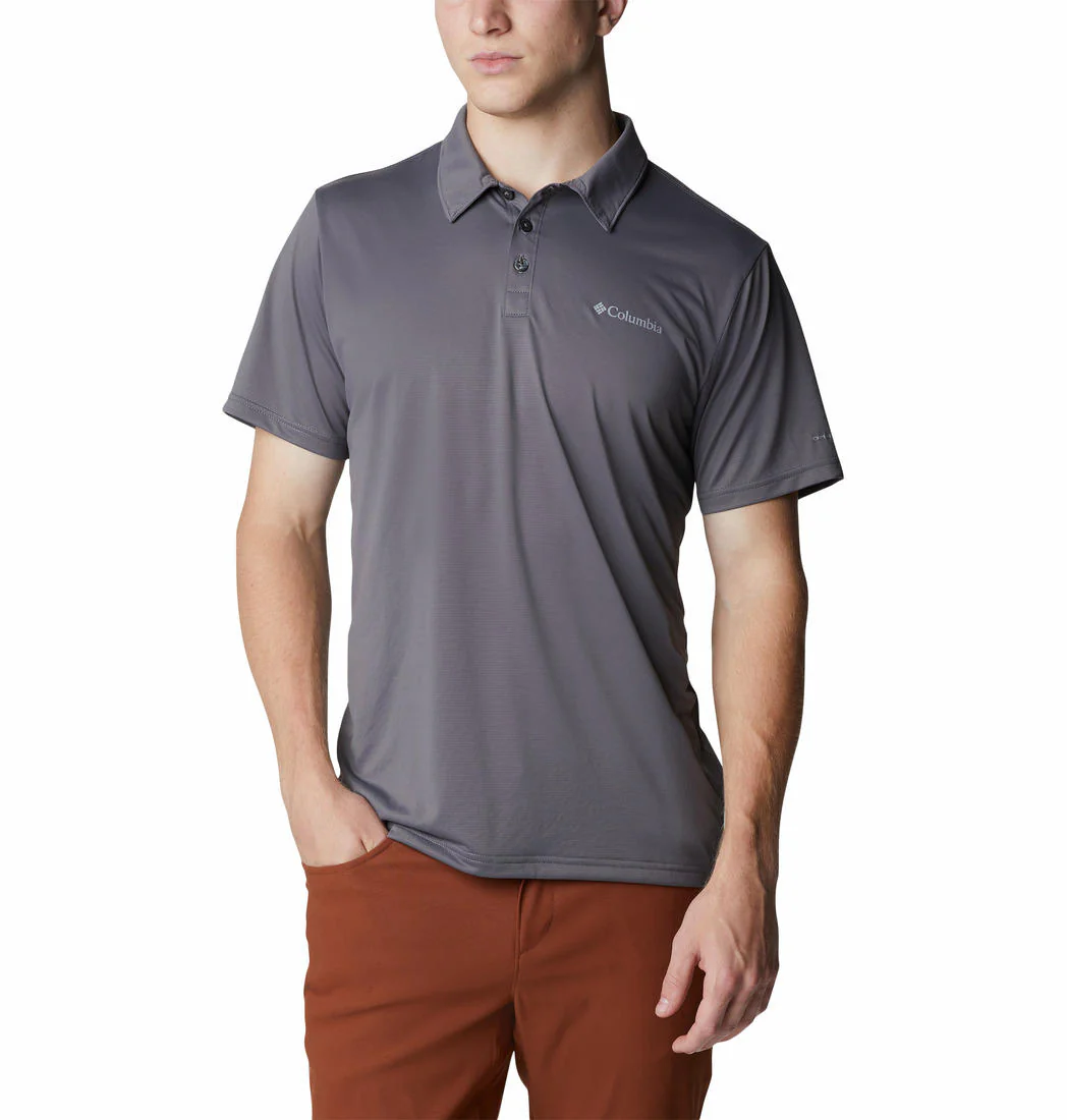 Columbia Men Grey Columbia Hike Polo