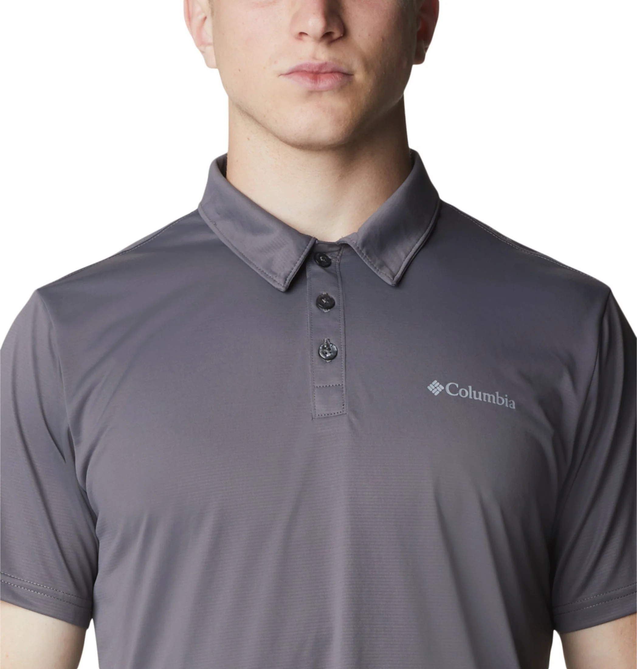 Columbia Men Grey Omni-Wick Hike Polo Tshirt - Image 6