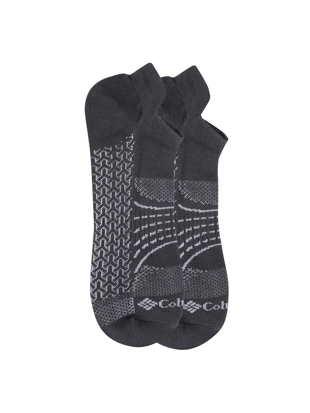 Columbia Men Grey SOCKS MN 2P NOSHO-ACTV-MAPPED  (2 Pair) (Non Returnable)