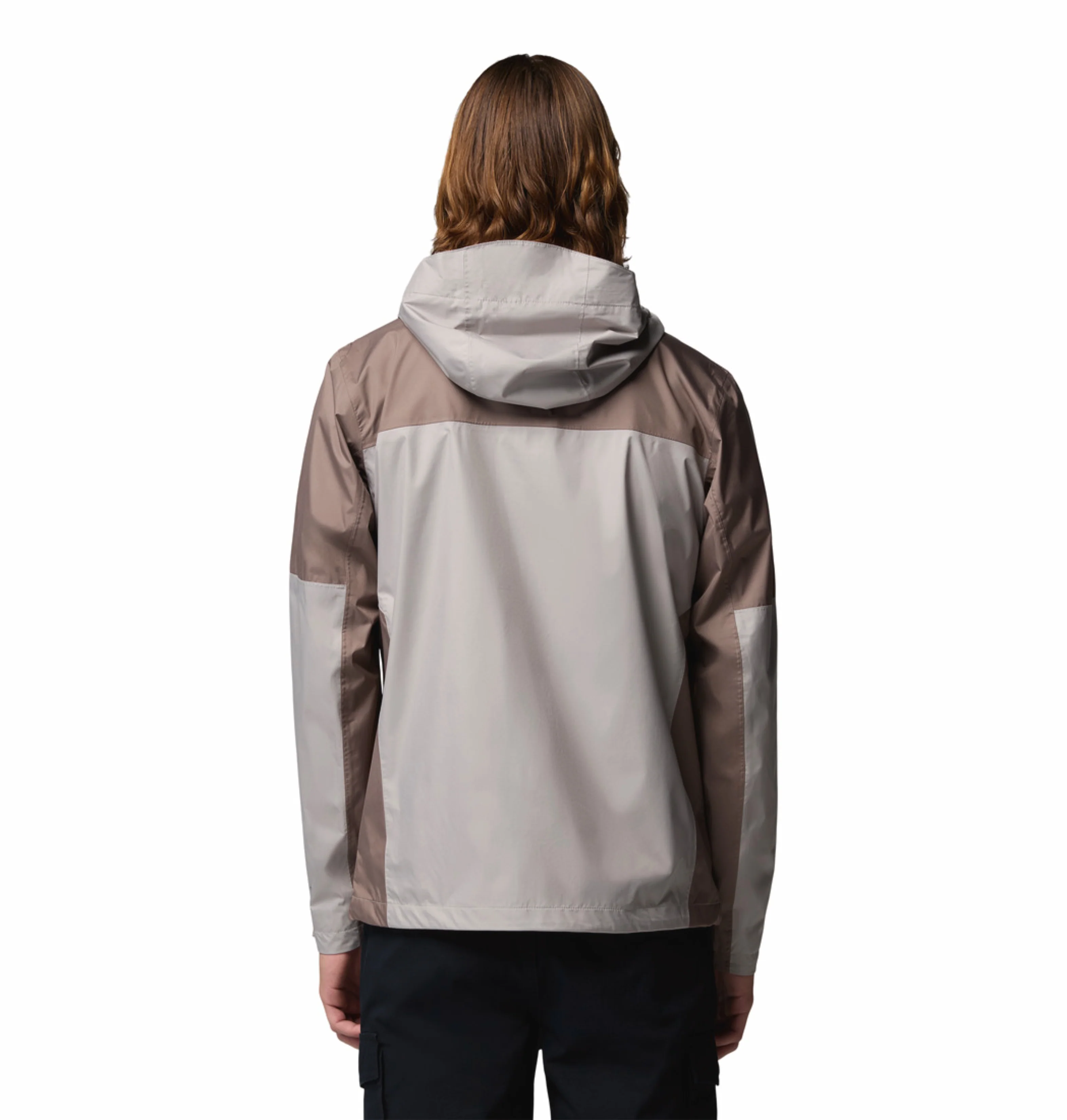 Columbia Men Light Grey Omni-Tech Inner Limits III Rain Jacket (Plus Size) - Image 2