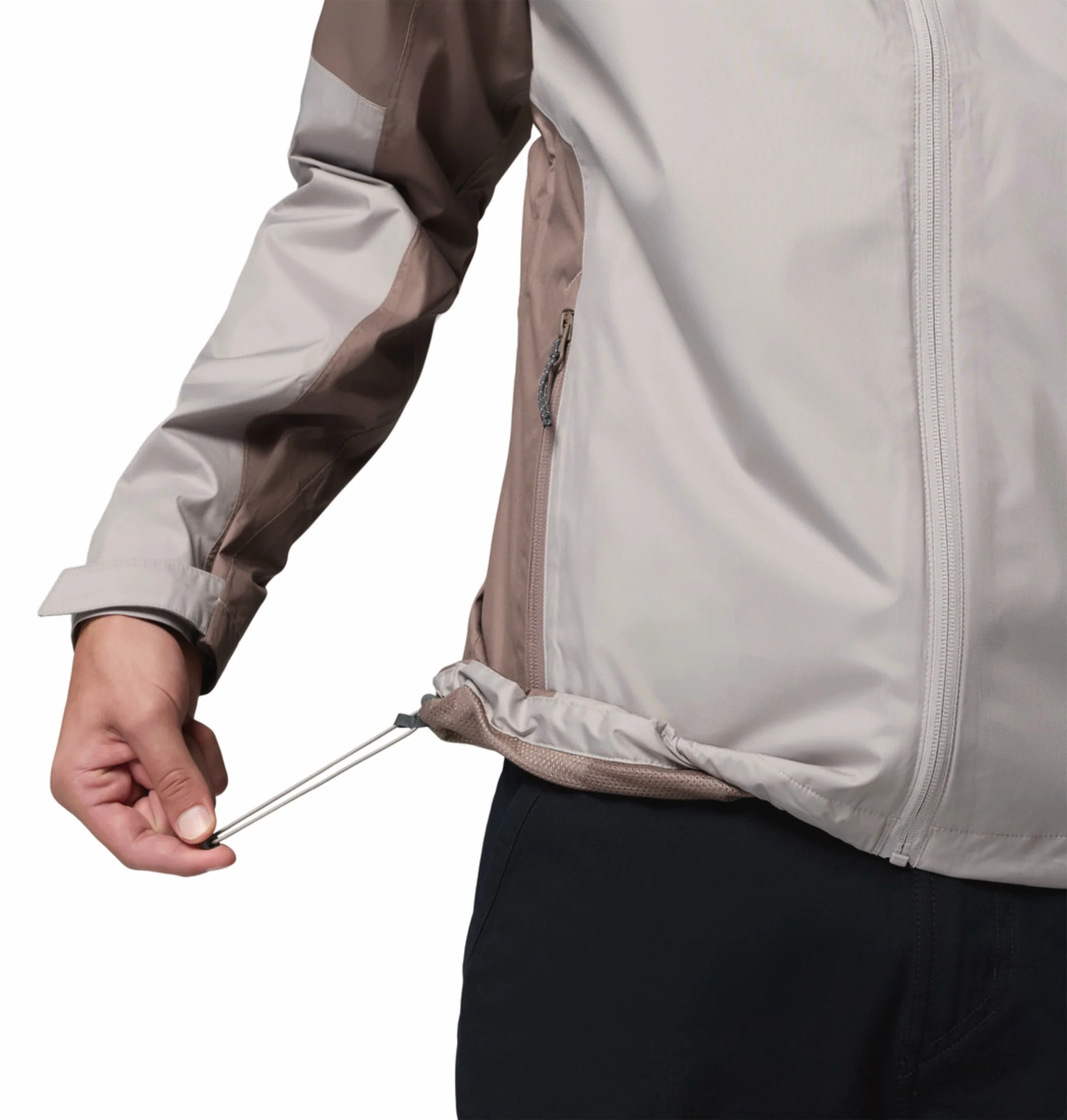 Columbia Men Light Grey Omni-Tech Inner Limits III Rain Jacket - Image 7