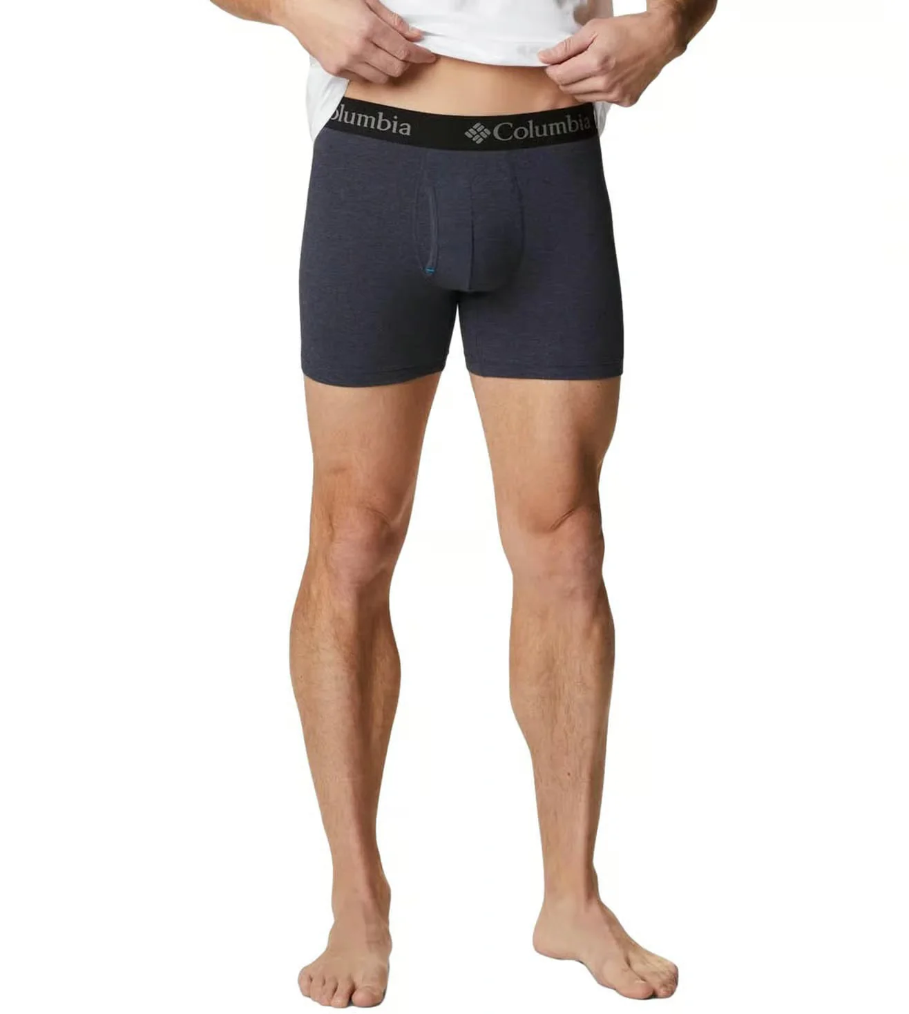 Columbia Men Multi Allover Mesh - Polyester / Stretch 3 Pack Solid Boxer Brief (Non Returnable) - Image 3