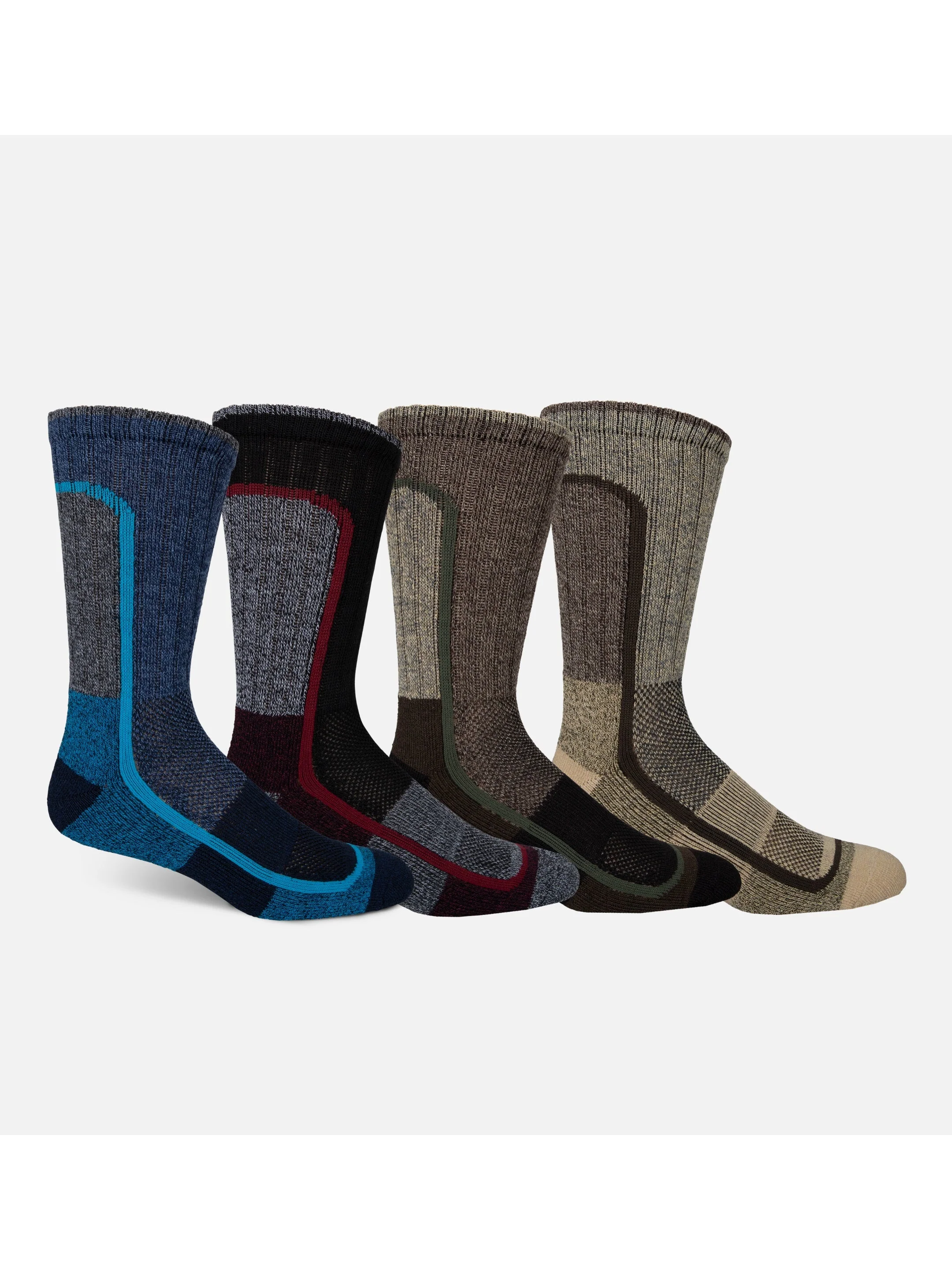 Columbia Men Multi Moisture Control Crew Socks - Pack of 4
