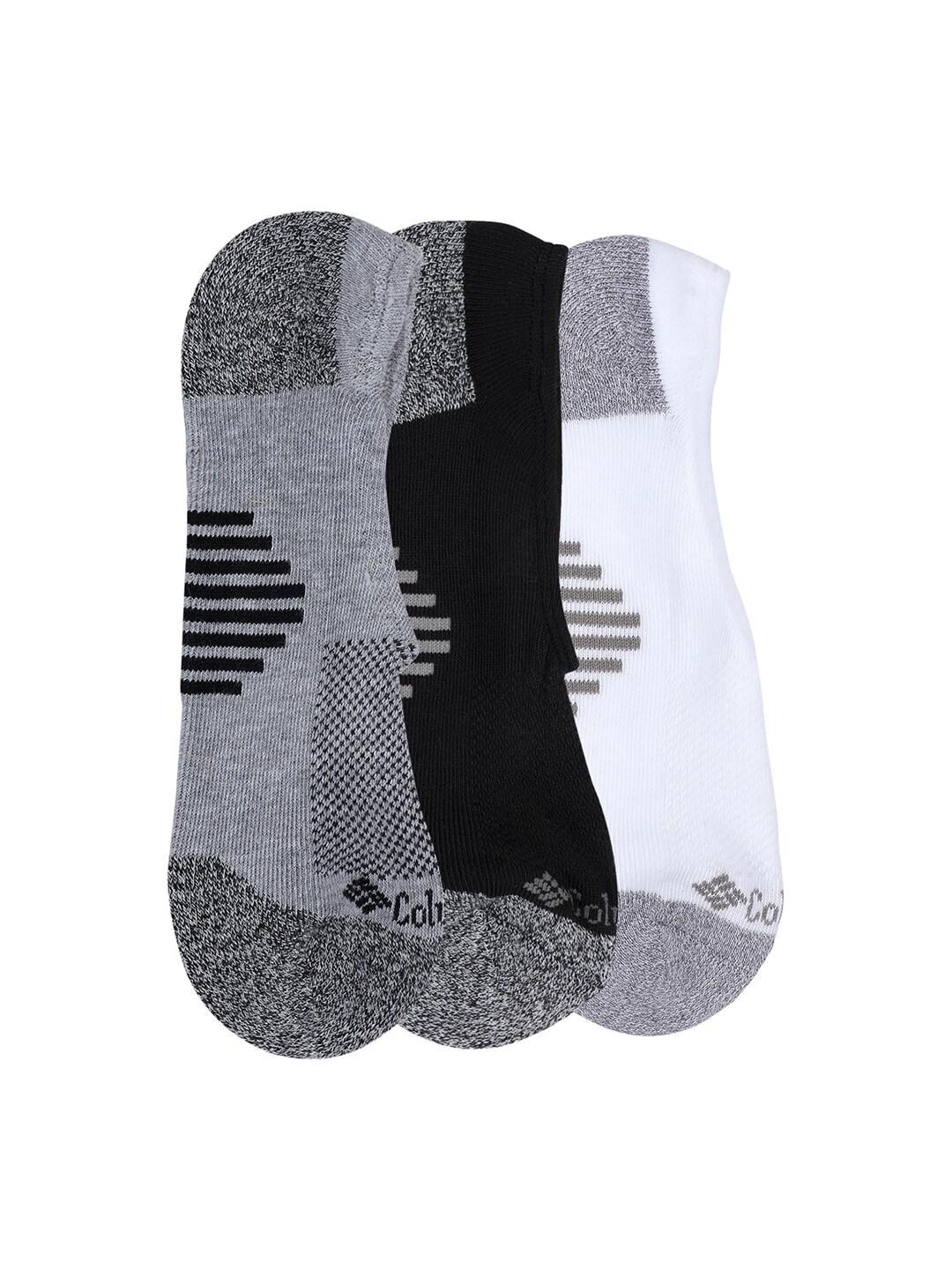 Columbia Men Black SOCKS MN 3P ECLPS LNR-ACC STR (3 Pair) (Non Returnable)