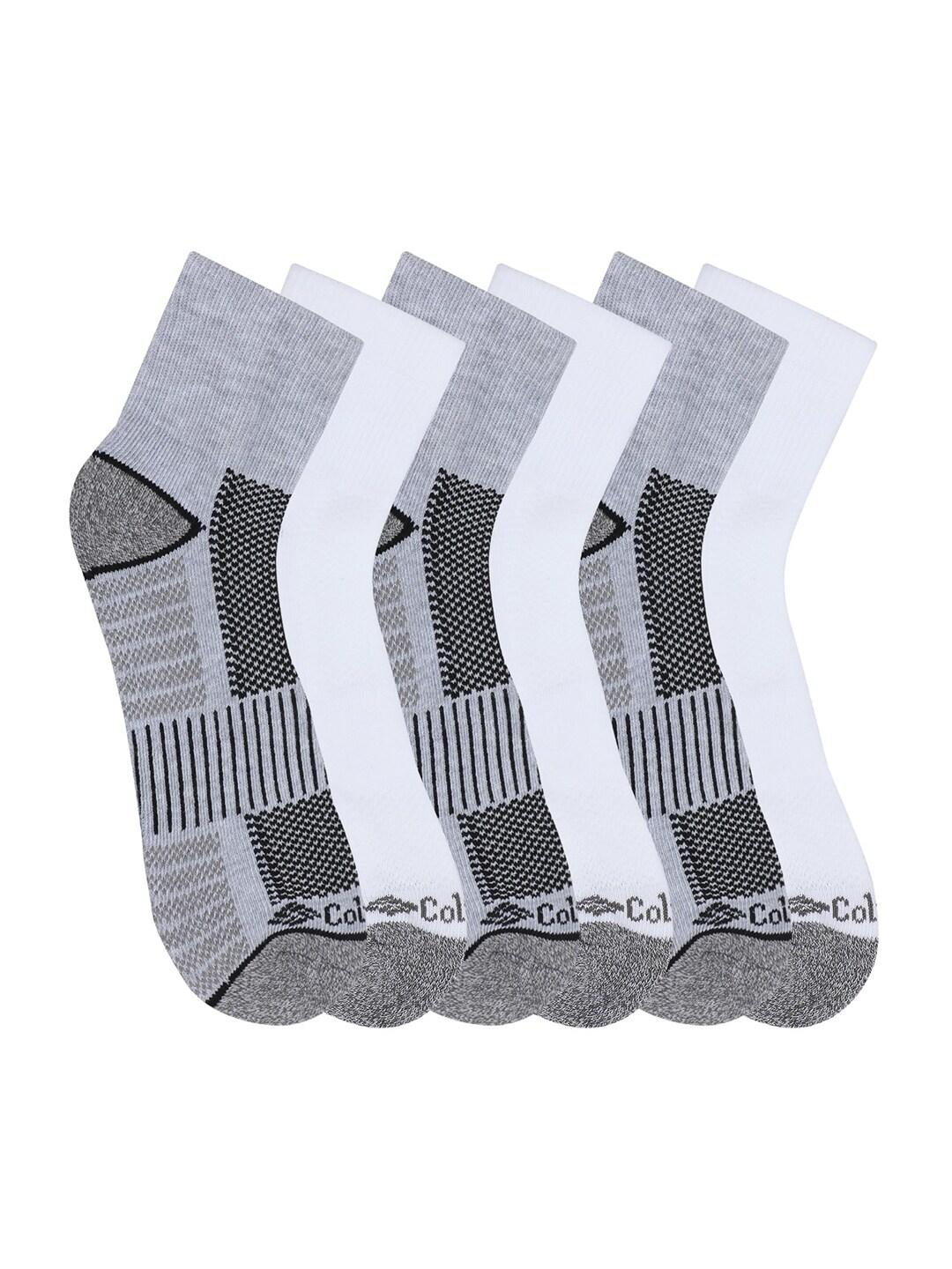 Columbia Men Grey SOCKS MN 6P NS/PIQ FTBED 6 PAIR (6 Pair) (Non Returnable)