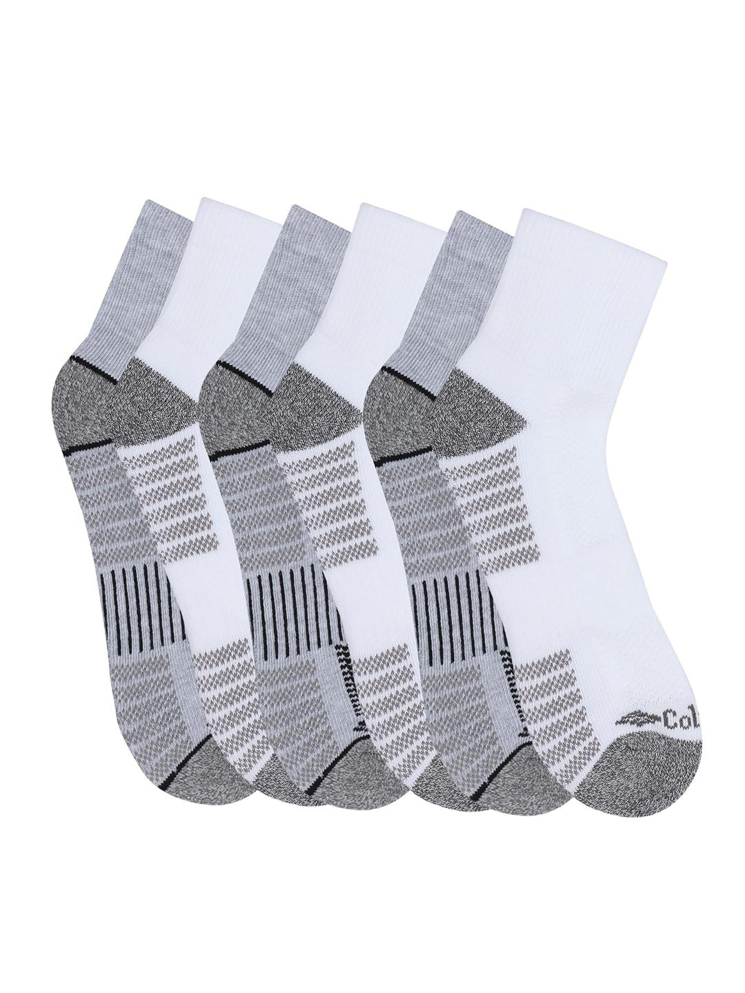 Columbia Men Grey SOCKS MN 6P NS/PIQ FTBED 6 PAIR (6 Pair) (Non Returnable) - Image 2