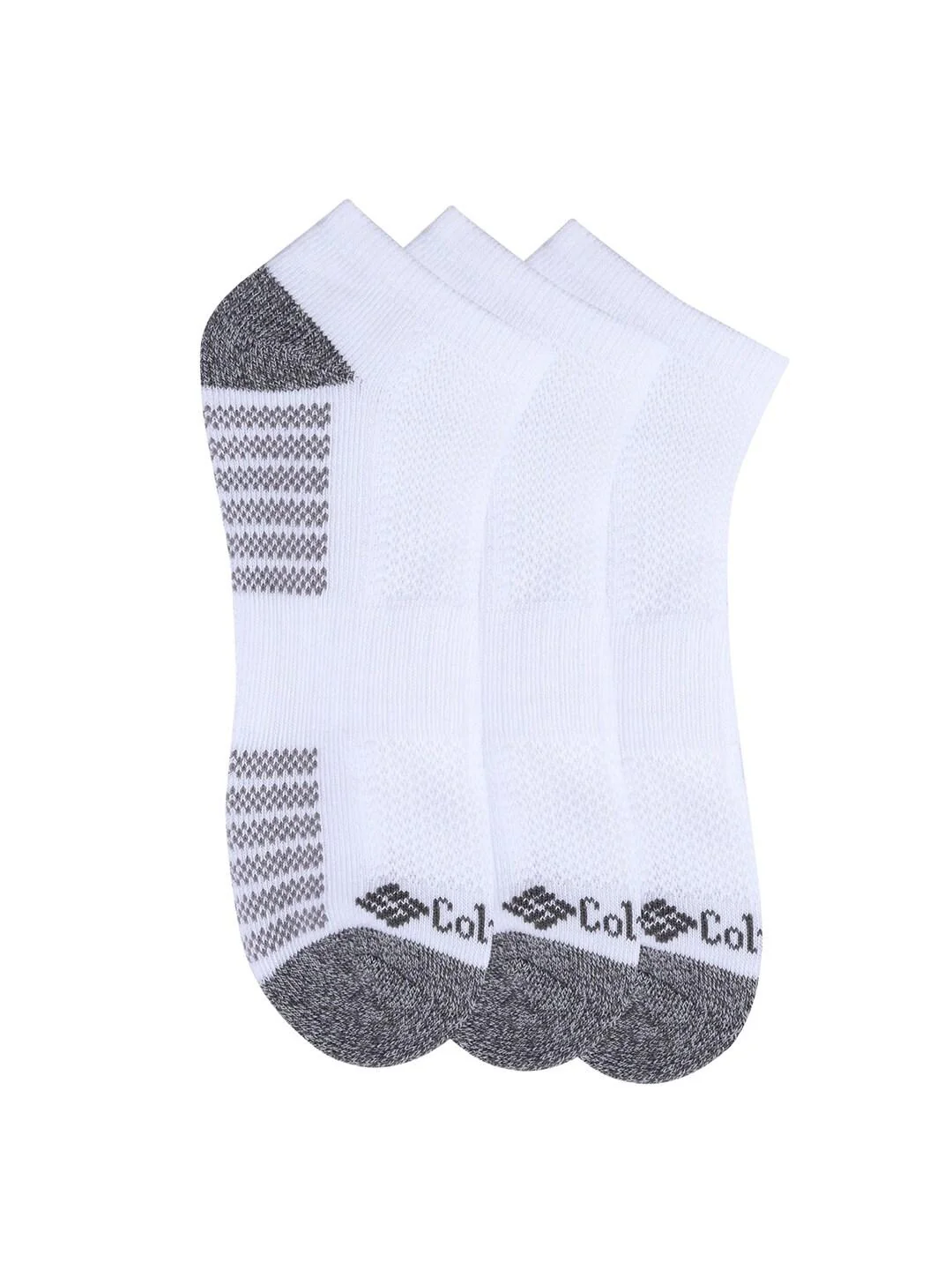Columbia Men Grey SOCKS MN 6P NS/PIQ FTBED 6 PAIR (6 Pair) (Non Returnable) - Image 5