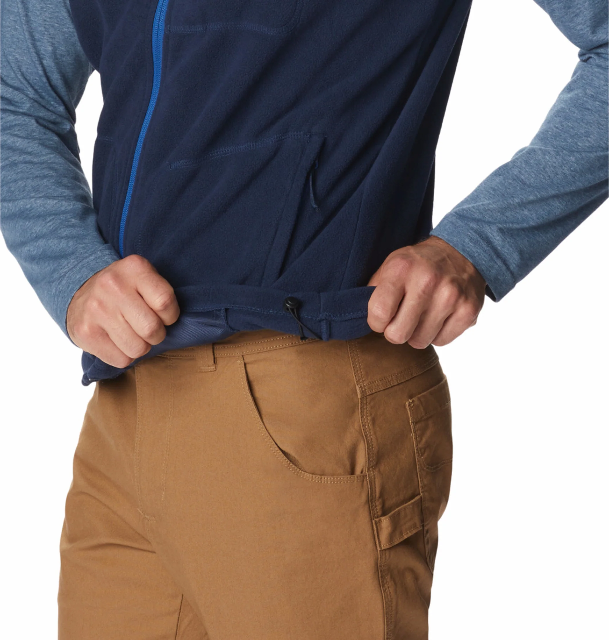 Columbia Men Navy Blue Fast Trek Fleece Vest - Image 6