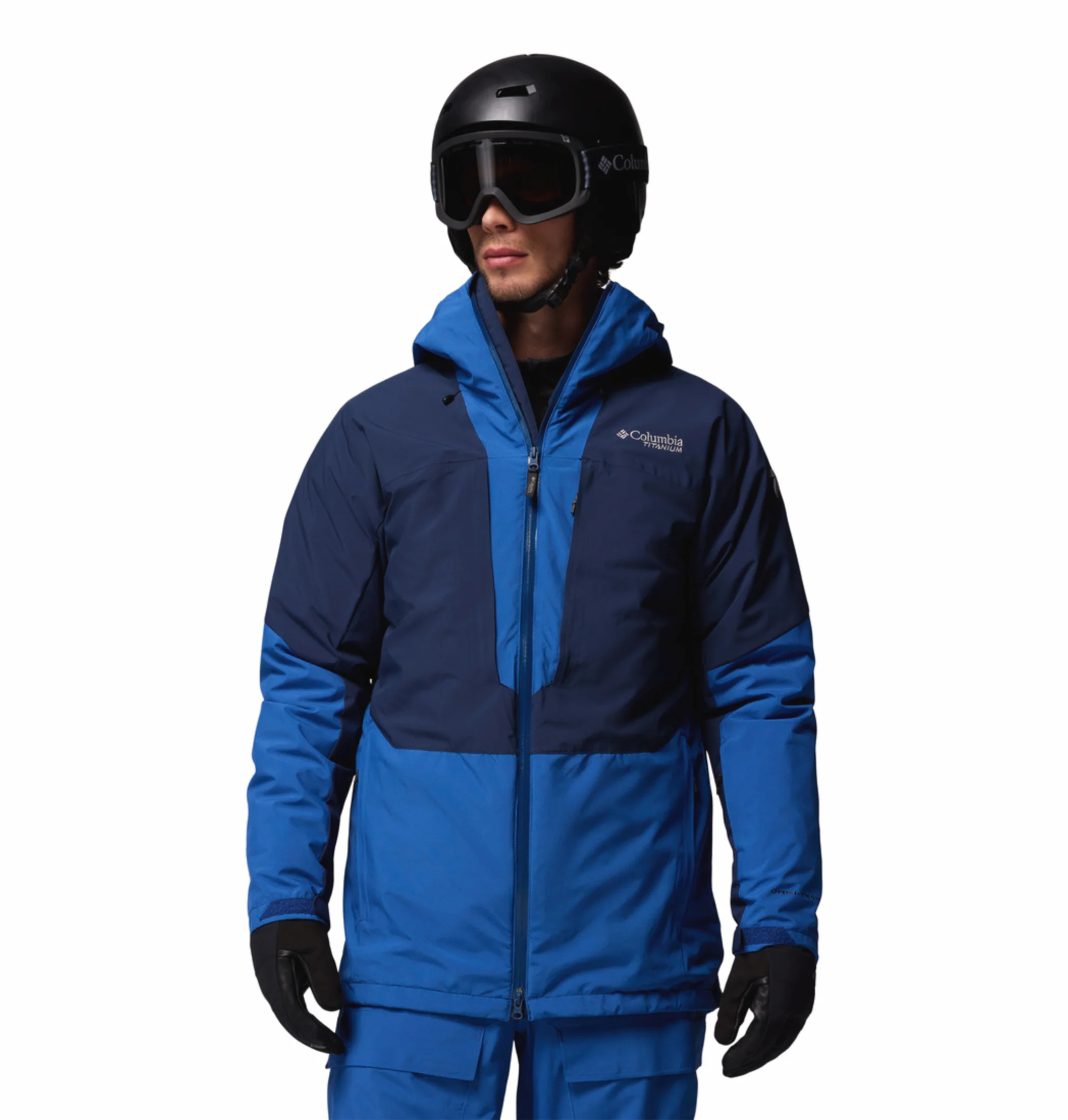 Columbia Men Navy Blue OmniHeat Infinity Winter District II Interchangeable Jacket