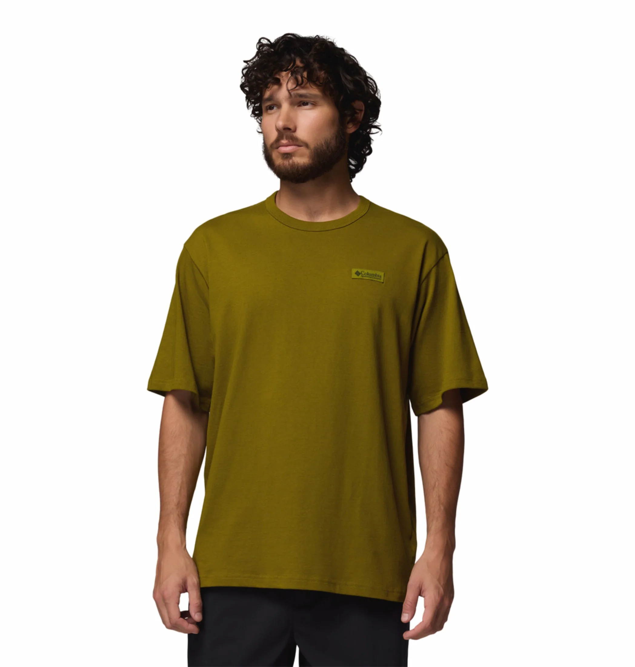 Columbia Men Olive Green Omni-Shade CSC Iconic Tshirt