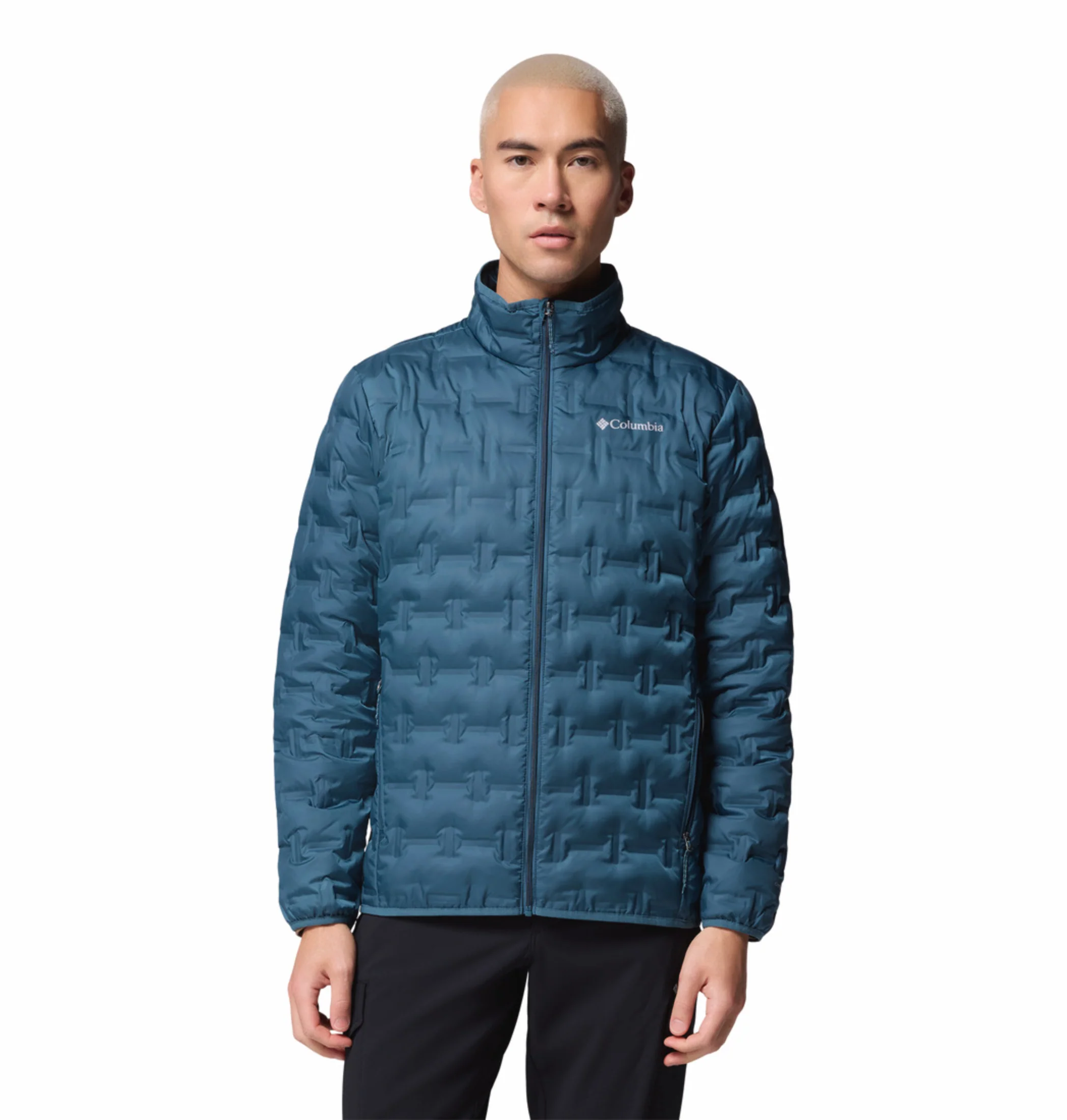 Columbia Men Teal HEAT SEAL Delta Ridge II Down Jacket