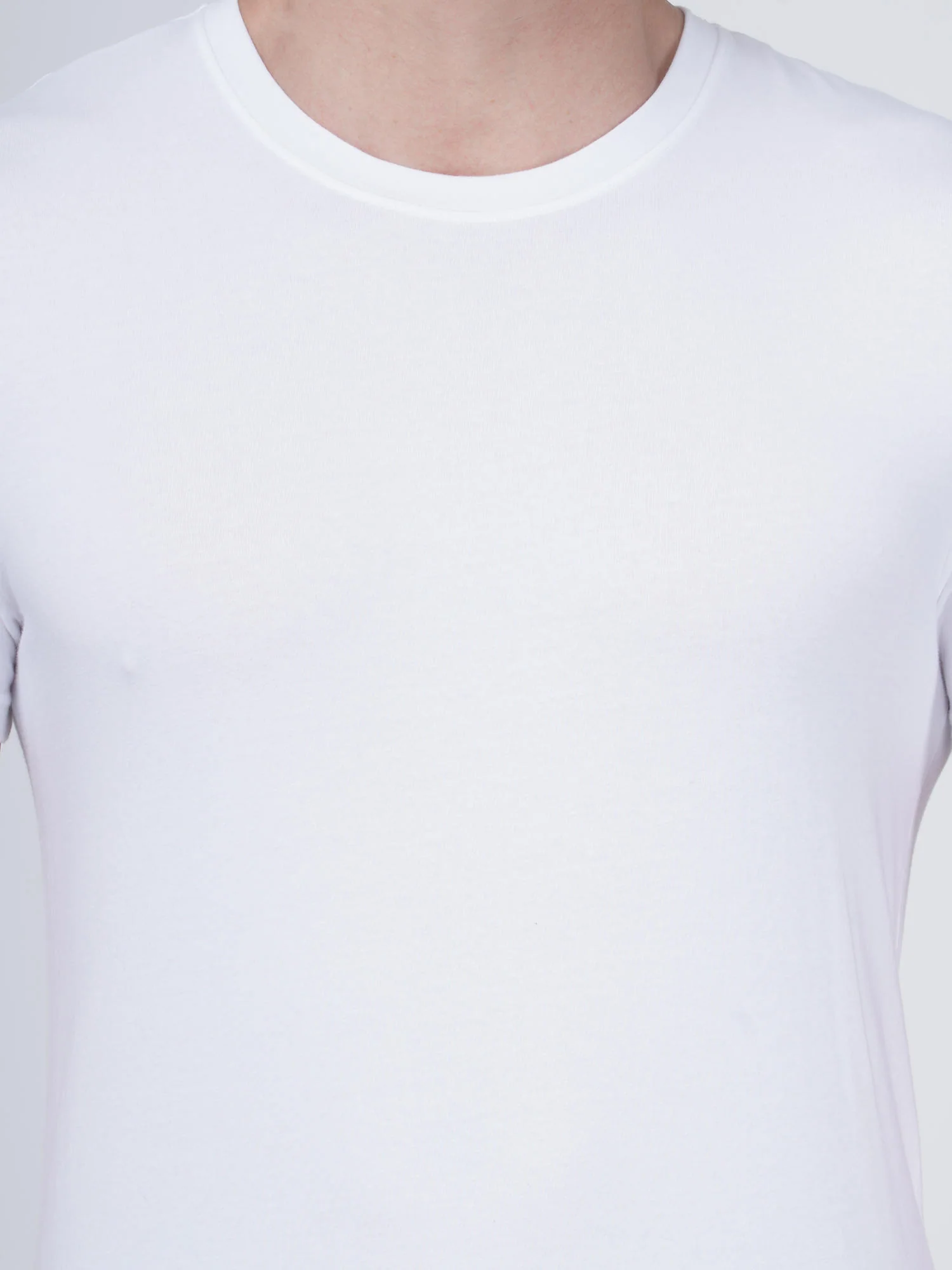 Columbia Men White 100% Pure Cotton Crew-Neck Tee Classic Fit 3 Pack Solid (Non Returnable) - Image 4