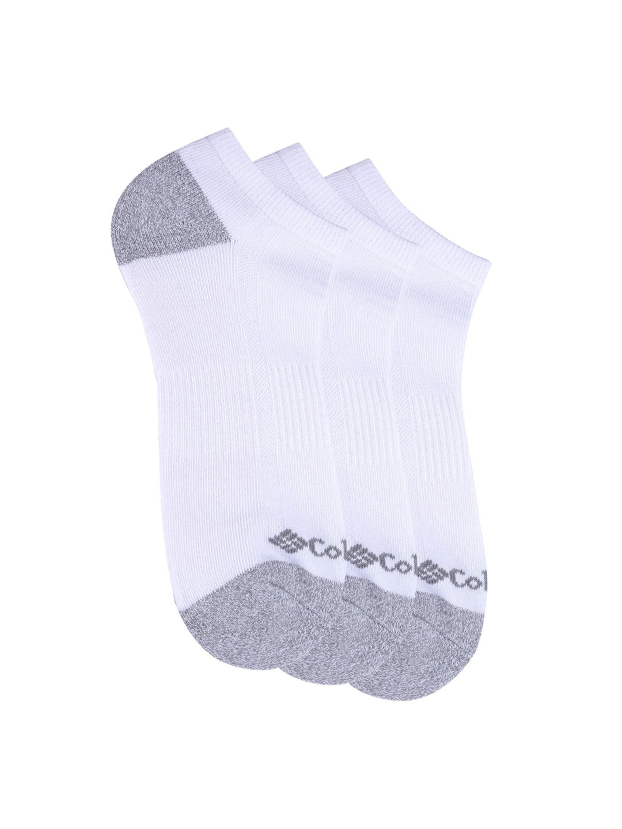 Columbia Men White SOCKS MN 3P NO-SHOW-HCUSH-H&T (3 Pair) (Non Returnable)