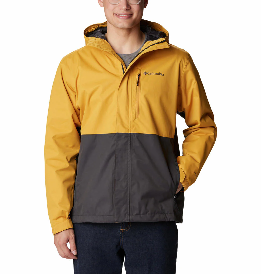 Columbia Men Yellow Hikebound Jacket Waterproof