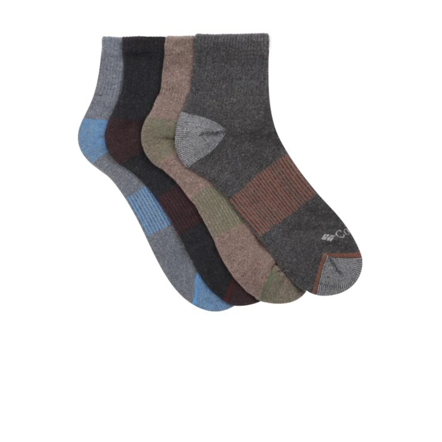 Columbia Men Assorted HEATHER RIB QUARTER (4 Pair) (Non Returnable) - Image 2