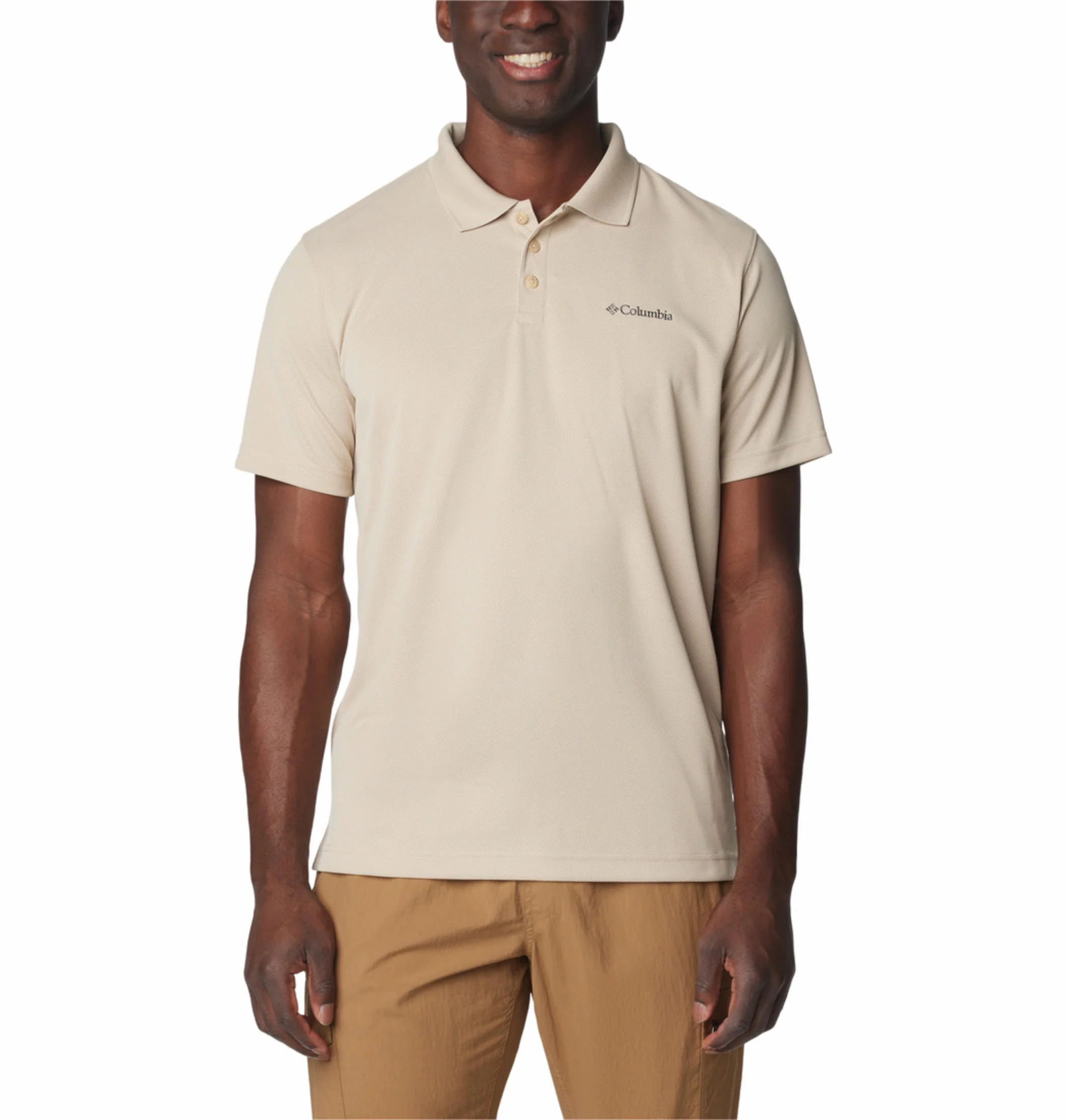 Columbia Men Brown Utilizer Polo (Sun Protection)