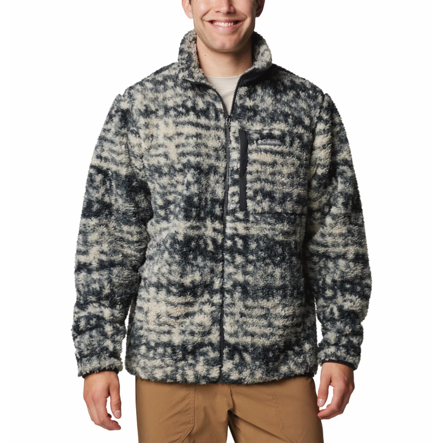 Columbia Men Brown Winter Pass Printed Fleece II