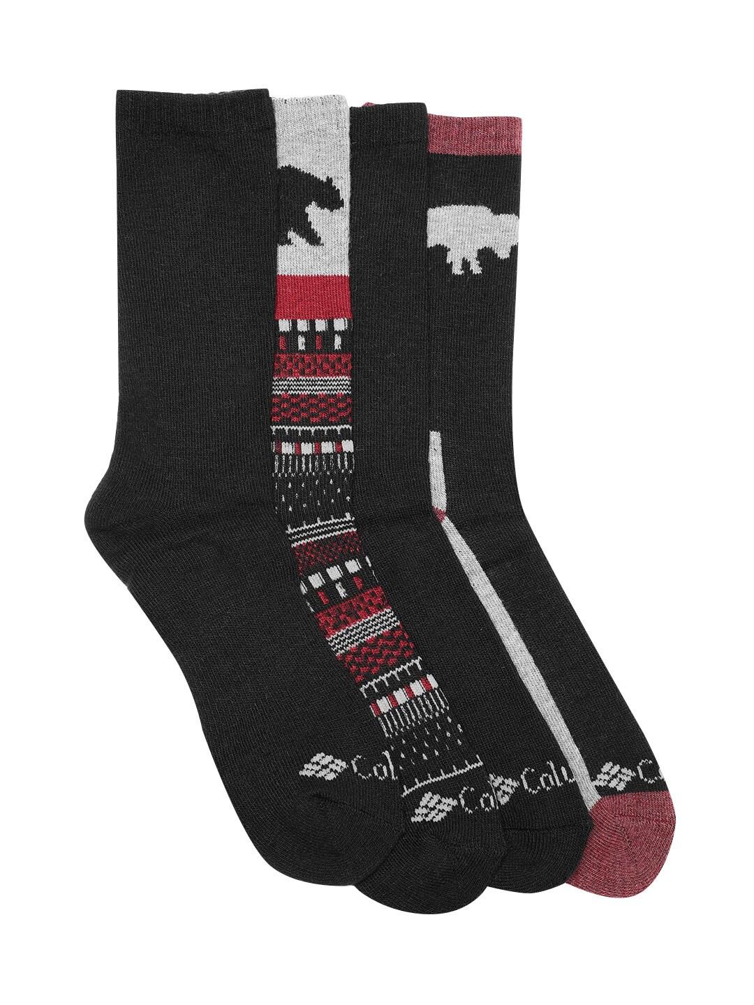 Columbia Men Black Aspen Wool Crew (4 Pair) (Non Returnable)