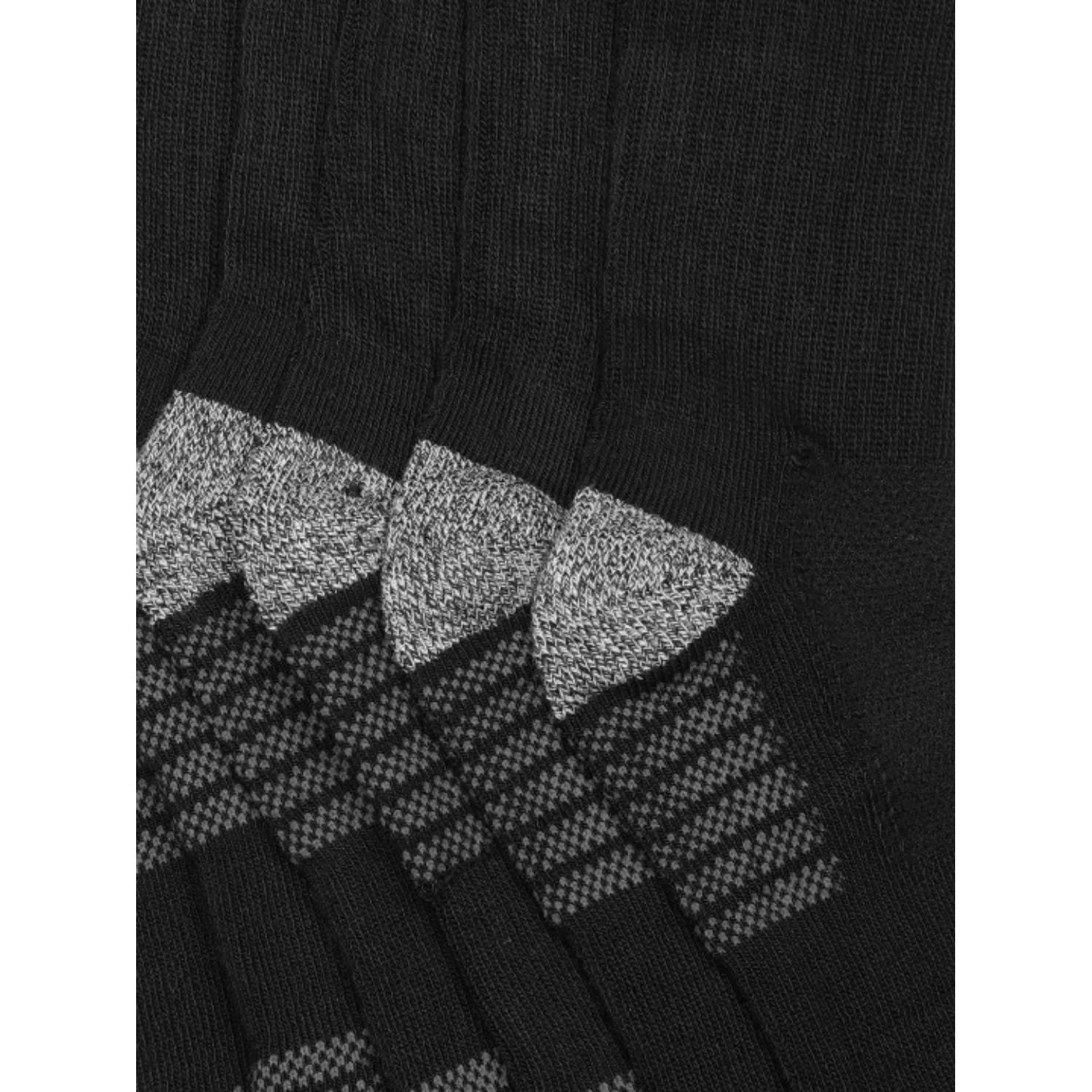 Columbia Men Black FASHION CREW WITH PIQUE FOOTBED (6 Pair) (Non Returnable) - Image 3