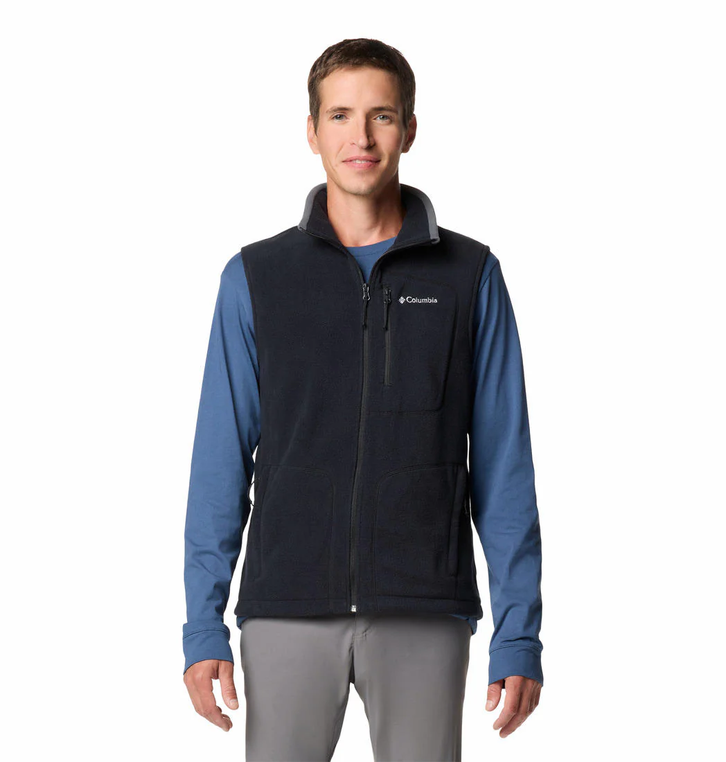 Columbia Men Black Fast Trek Fleece Vest