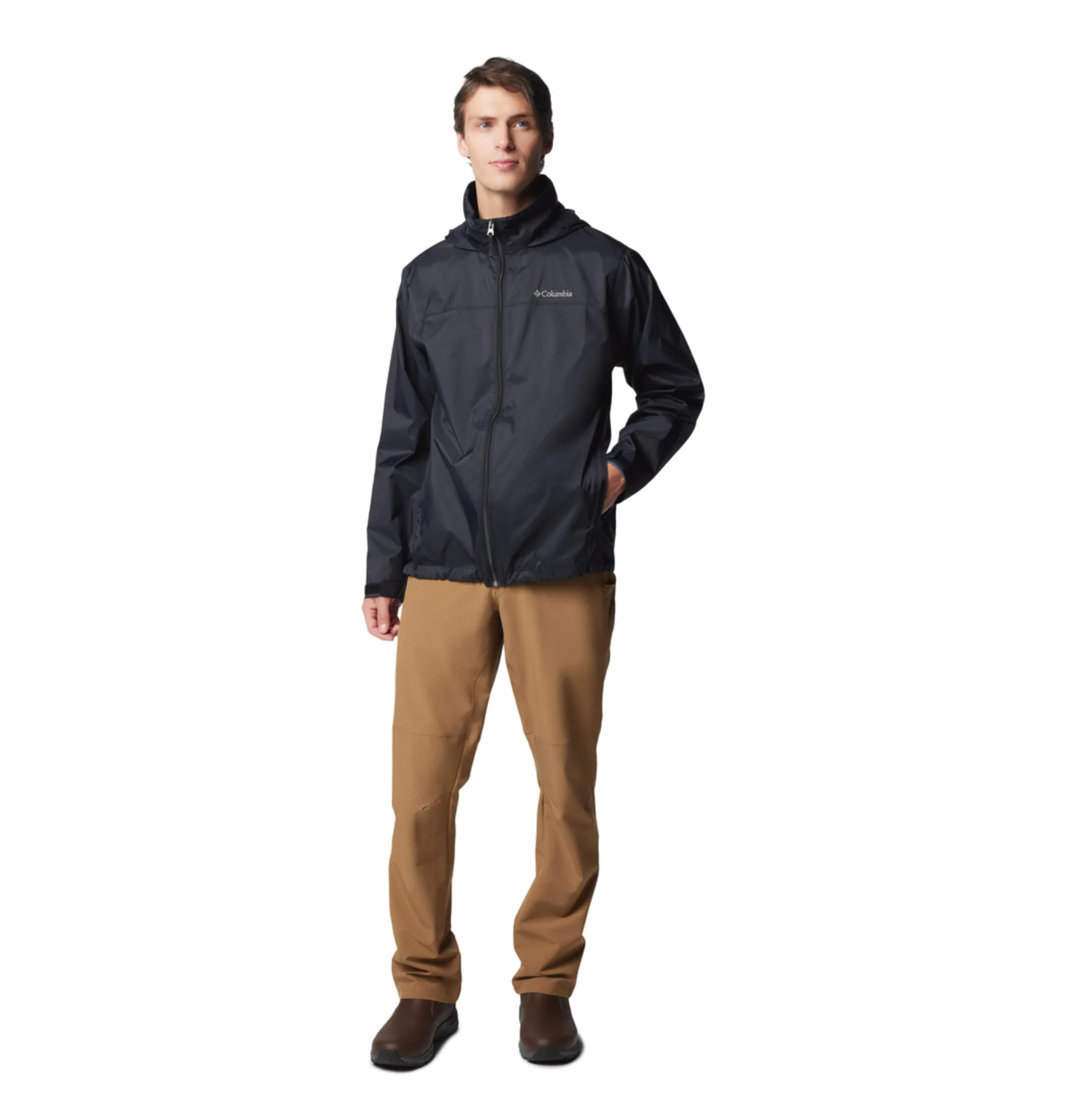 Columbia Men Black Glennaker Lake II Rain Jacket - Image 5