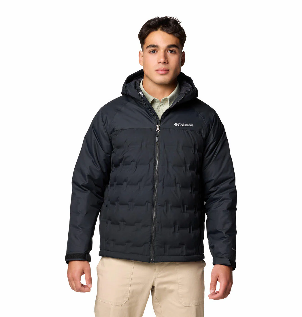Columbia Men Black Grand Trek III Down Hooded Jacket