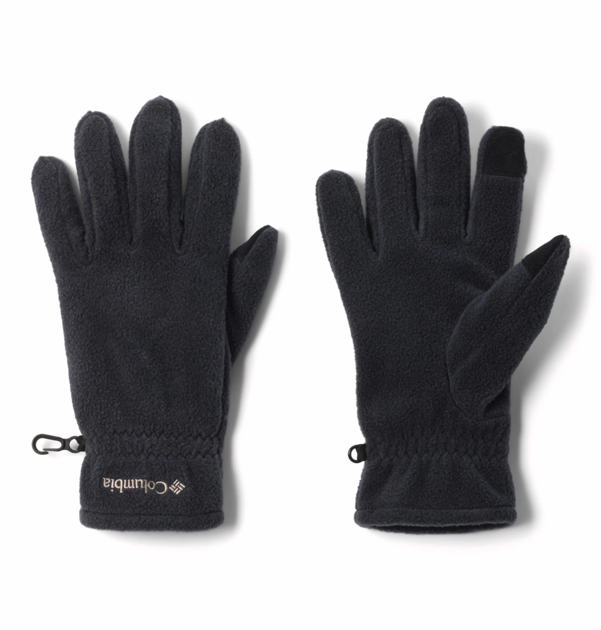 Columbia Mens Black M Steens Mountain II Fleece Gloves