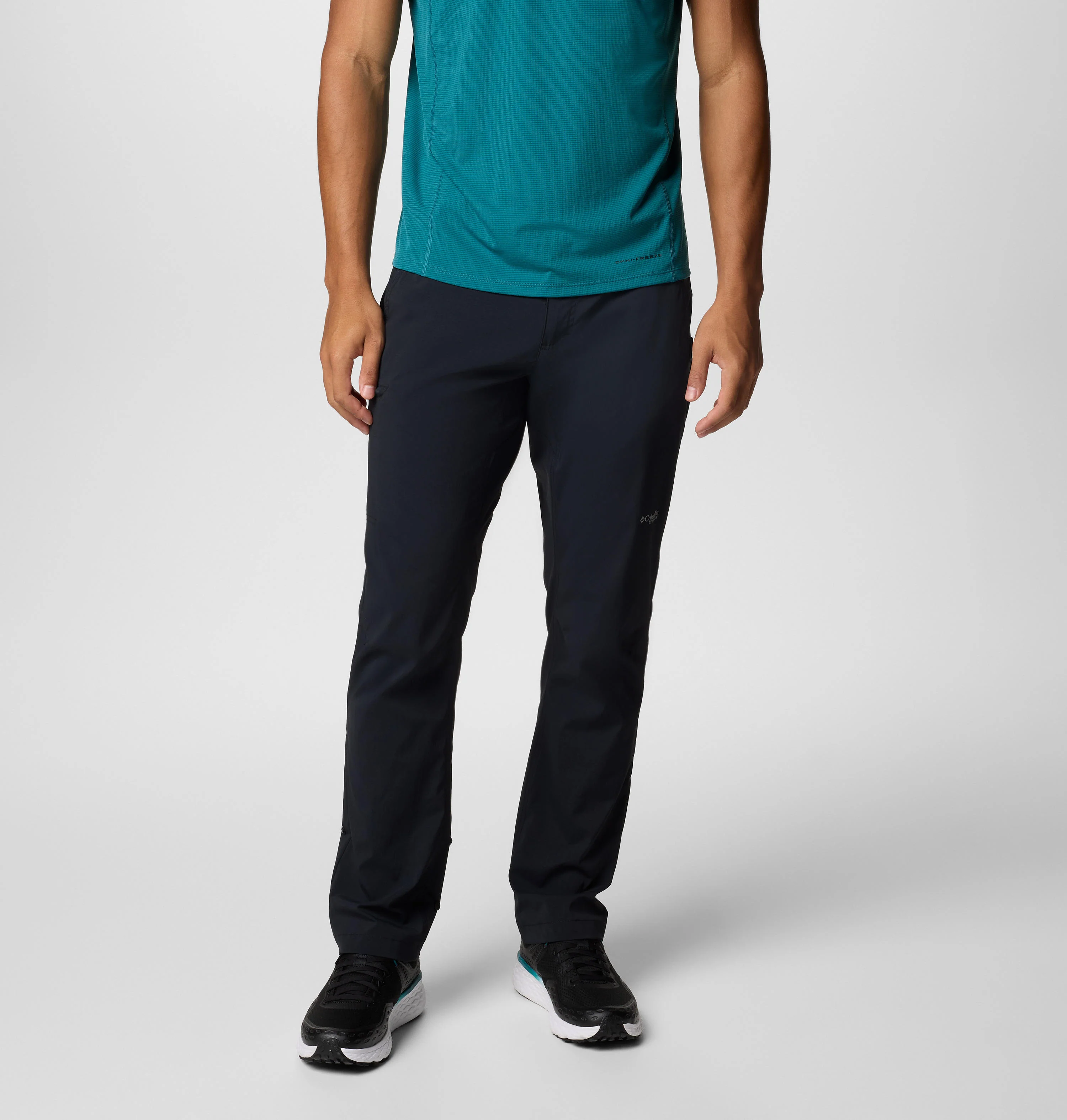 Columbia Men Black Wanoga Lightweight Pant (Sun Protection)
