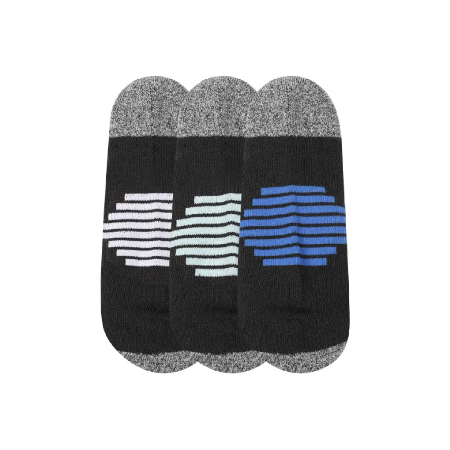 Columbia Men Black PFG ACCENT STRIPE ECLIPSE LINER (3 Pair) (Non Returnable) - Image 2