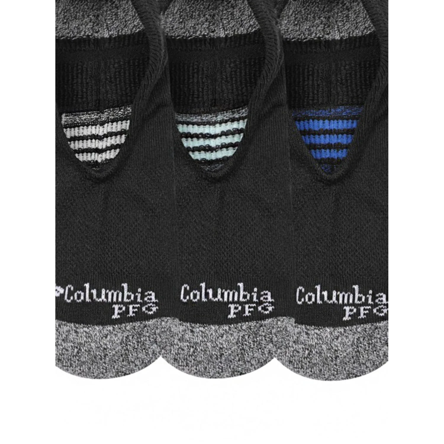 Columbia Men Black PFG ACCENT STRIPE ECLIPSE LINER (3 Pair) (Non Returnable) - Image 3