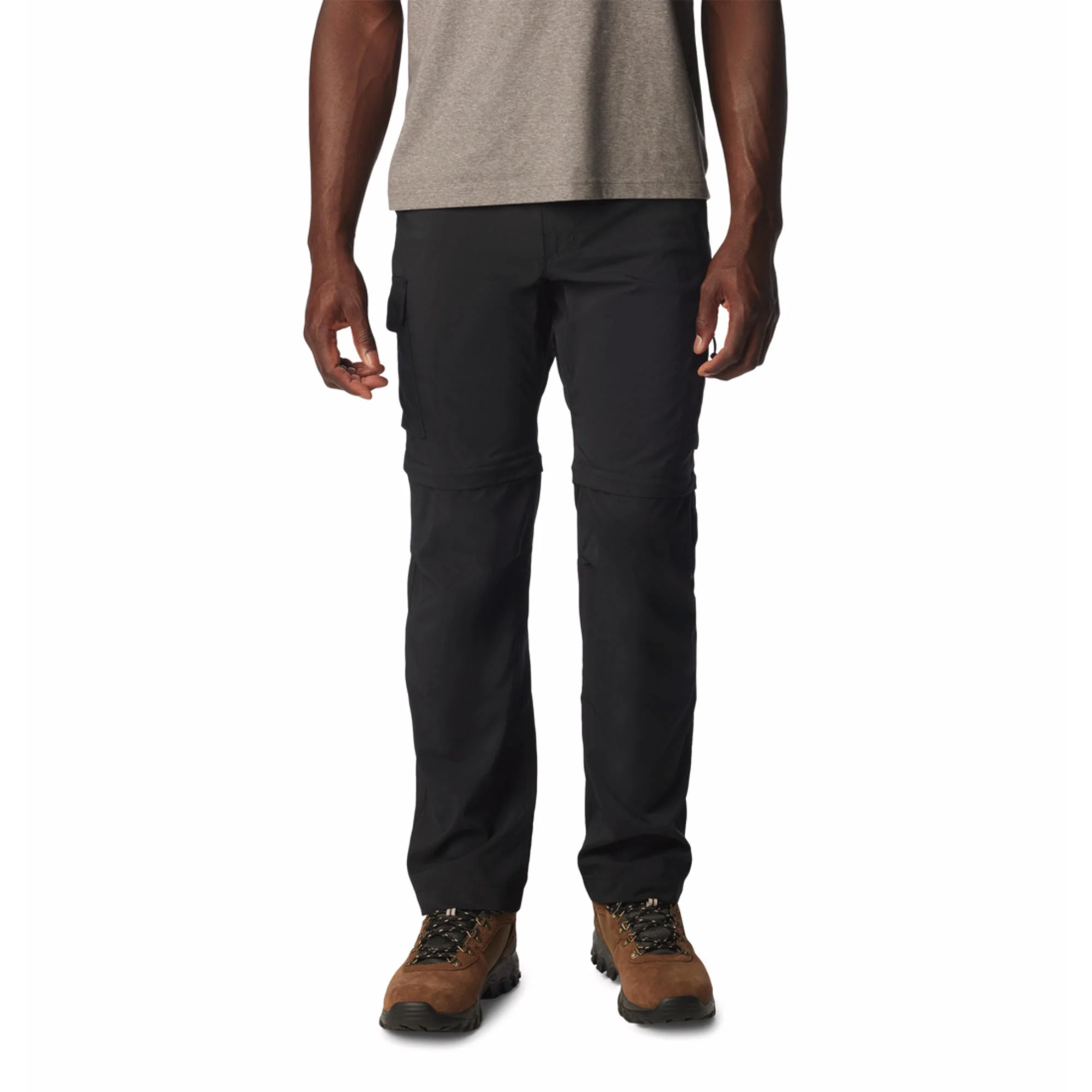 Columbia Men Black Silver Ridge Utility Convertible Pant (Sun Protection)