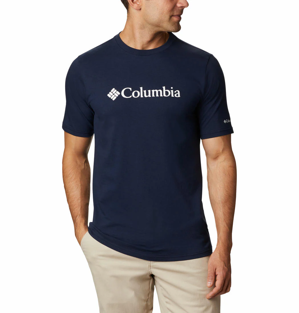Columbia Men Blue CSC Basic Logo Short Sleeve