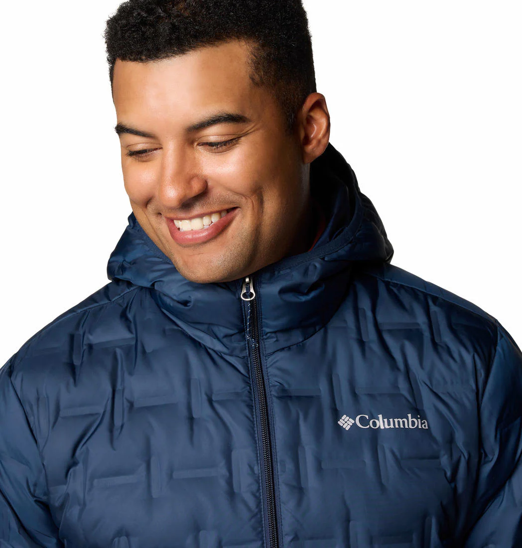 Columbia Men Blue Delta Ridge II Down Hooded Jacket - Image 5