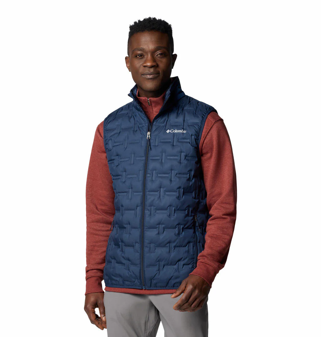 Columbia Men Blue Delta Ridge II Down Vest