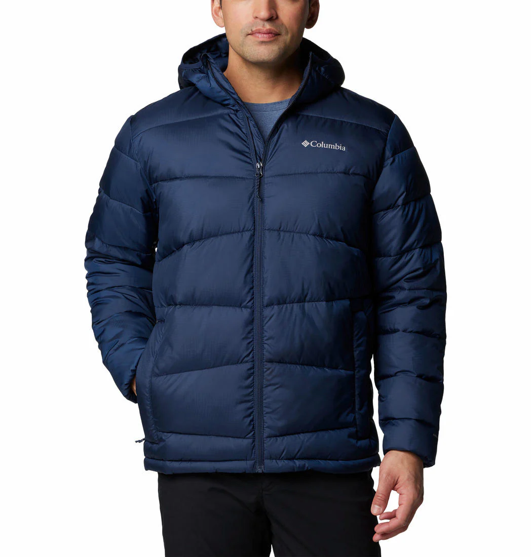 Columbia Men Blue Fivemile Butte II Hooded Jacket