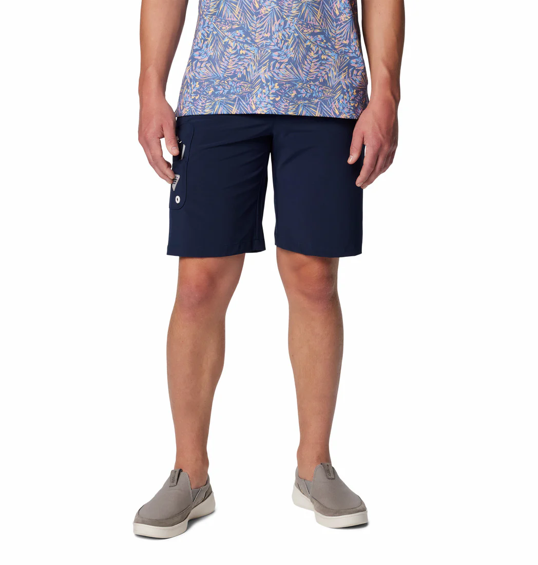 Columbia Men Blue Terminal Tackle II Short (Sun Protection)