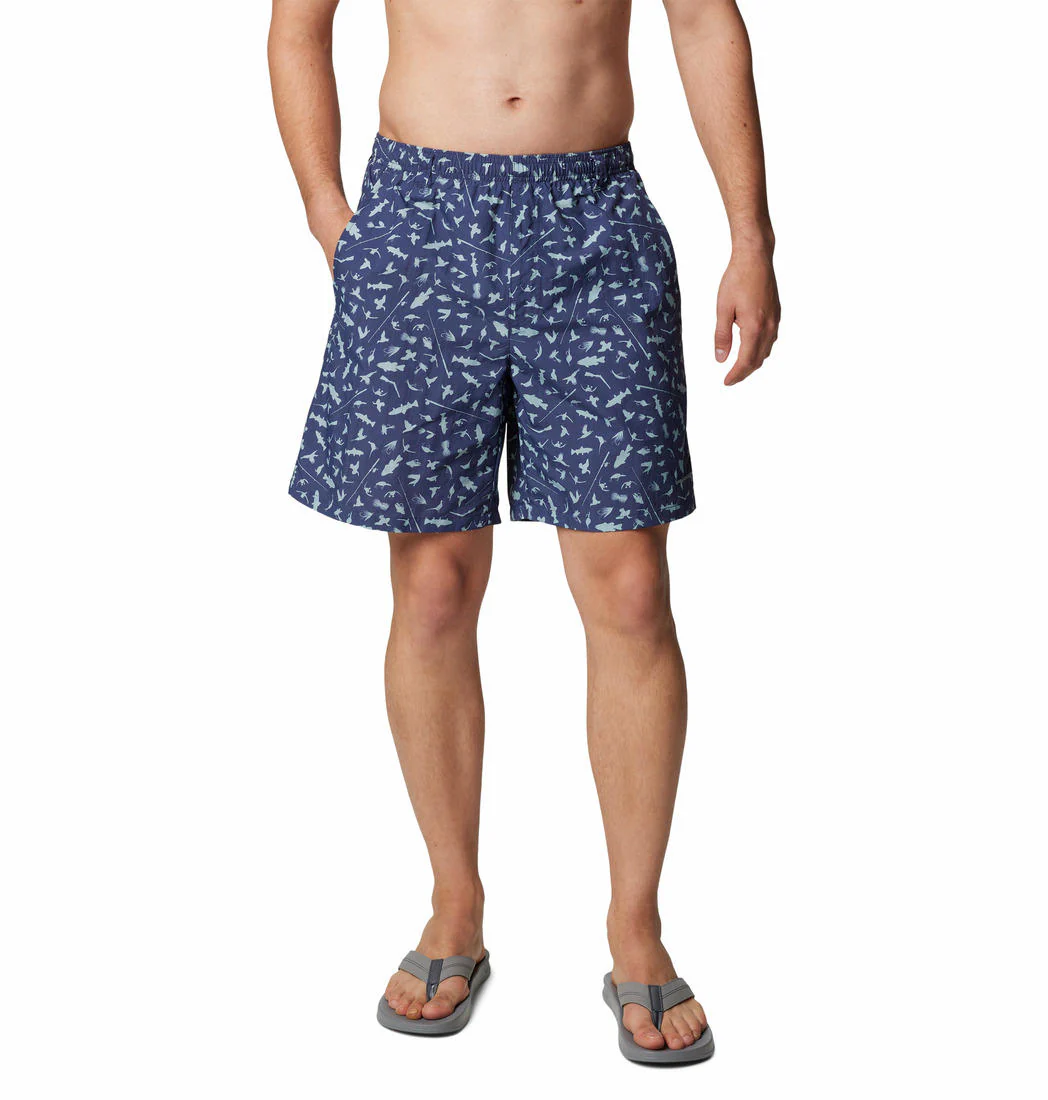 Columbia Men Navy Blue Super Backcast II Water Short (Sun Protection)