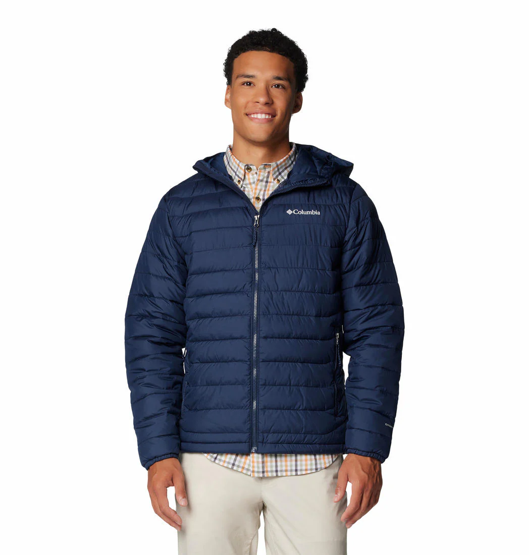 Columbia Men Blue Powder Lite II Hooded Jacket