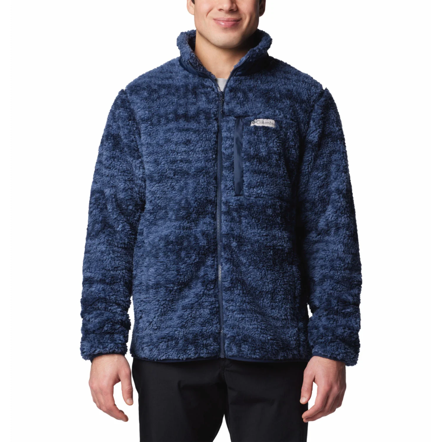 Columbia Men Blue Winter Pass Printed Fleece II