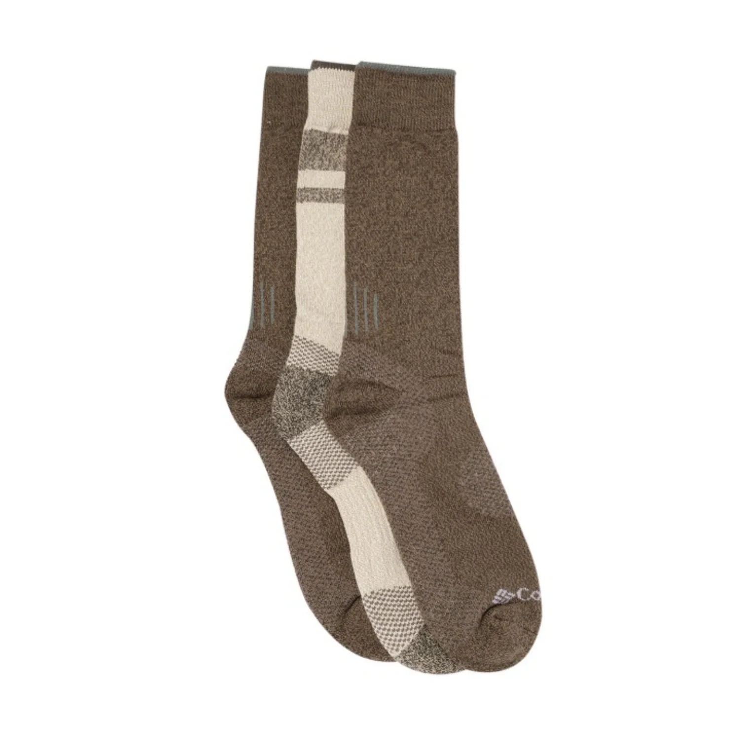 Columbia Men Brown BALANCE POINT CREW (3 Pair) (Non Returnable) - Image 2