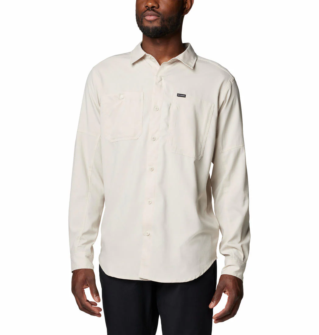 Columbia Men Brown Silver Ridge Utility Lite Long Sleeve (Sun Protection)