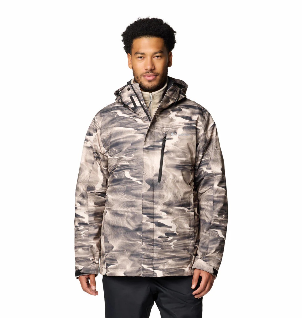 Columbia Men Brown Whirlibird V Printed Interchange Jacket