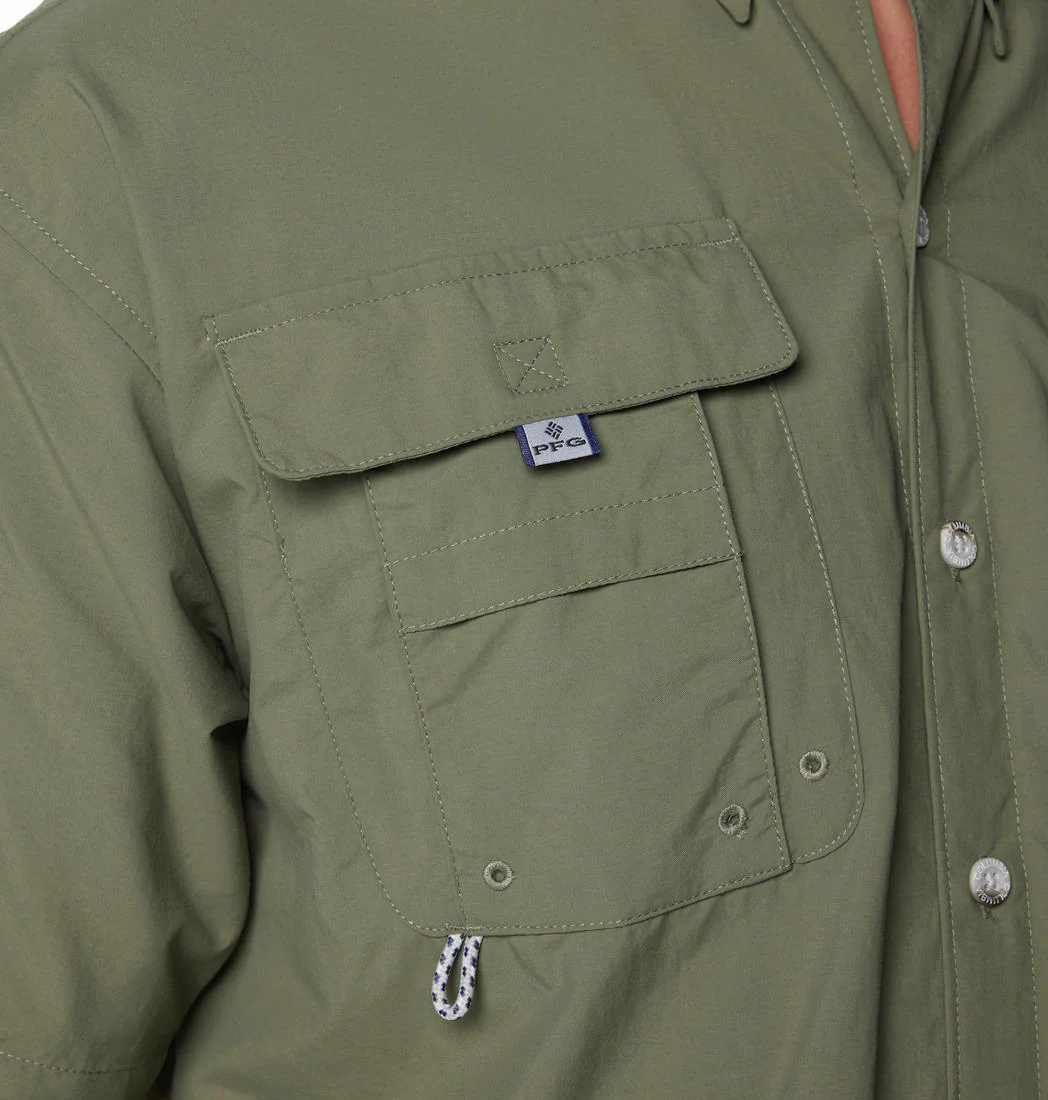 Columbia Men Green Bahama II S/S Shirt (Sun Protection) - Image 8