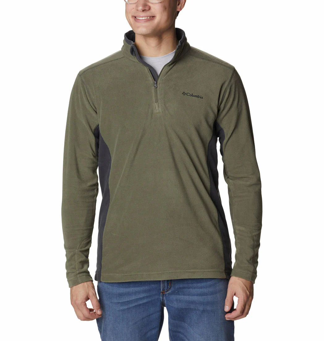 Columbia Men Green Klamath Range II Half Zip