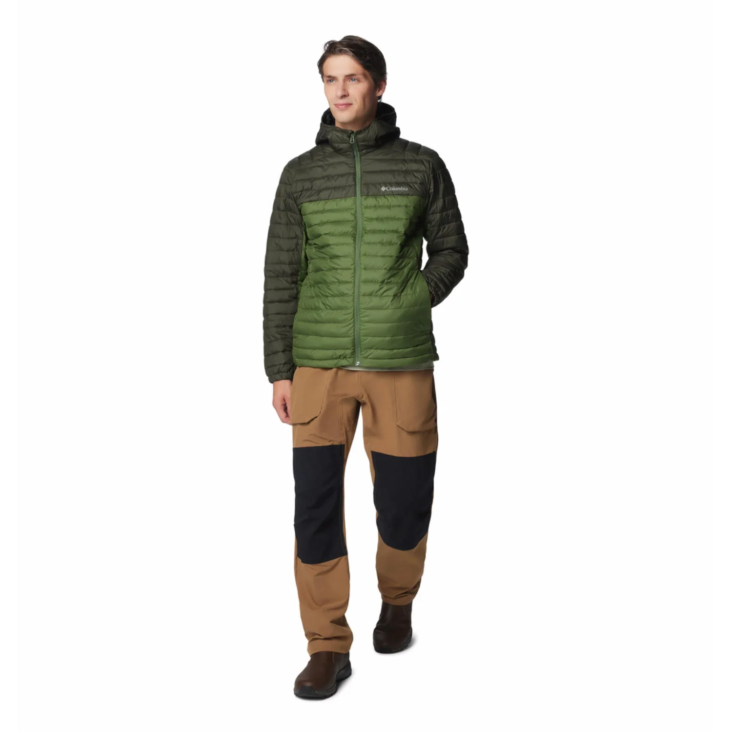 Columbia Men Green Silver Falls II Hooded Jacket - Image 11