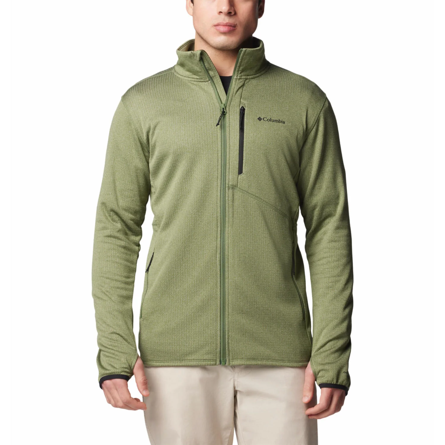 Columbia Men Green Park View Fleece Full Zip