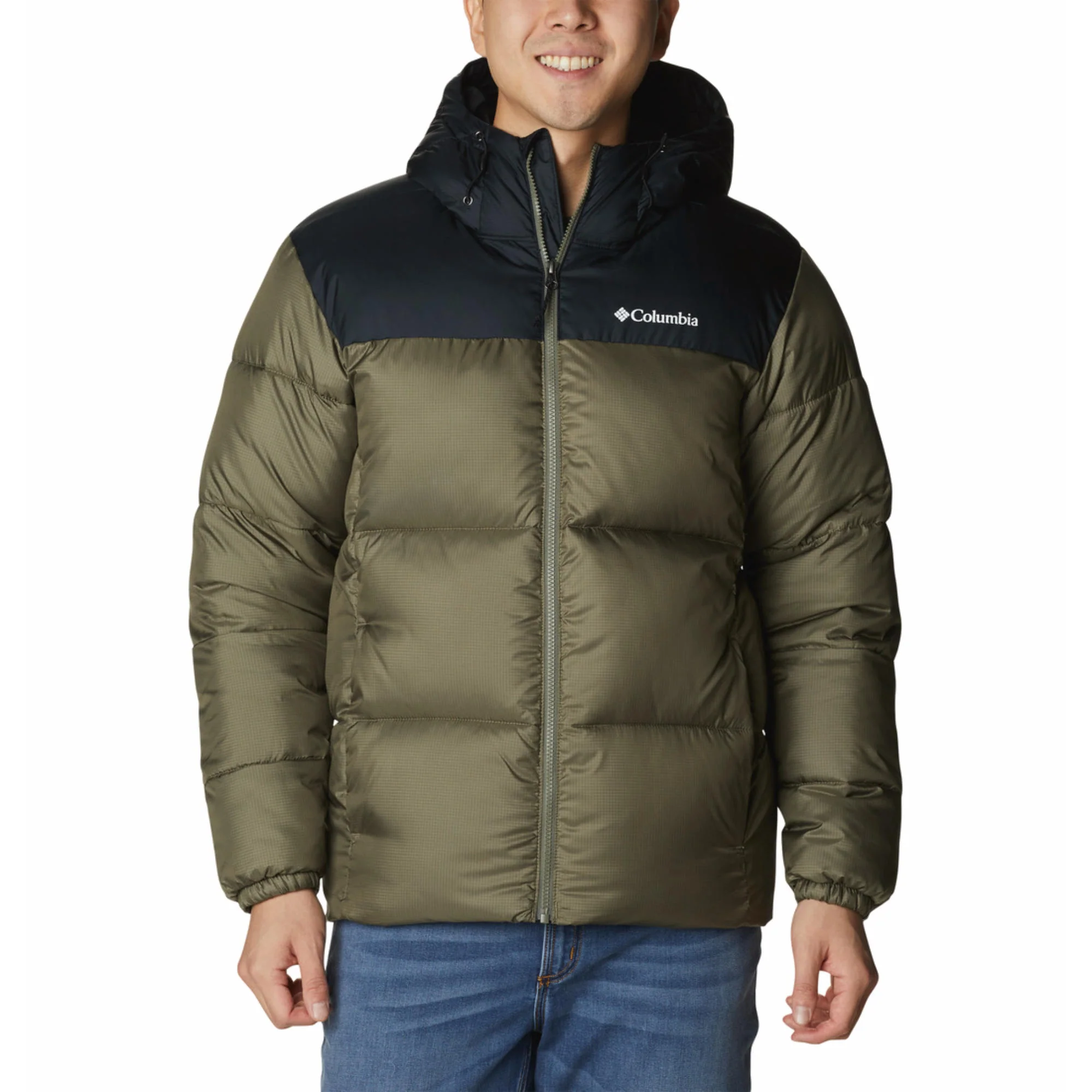 Columbia Men Green Puffect II Hooded Jacket