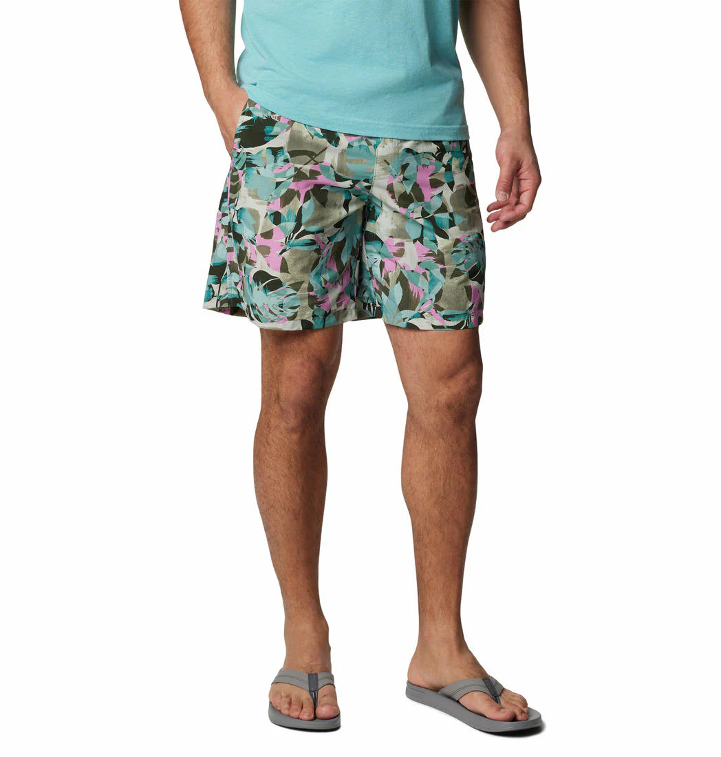 Columbia Men Green Super Backcast II Water Short (Sun Protection)